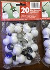60 Vintage Plastic Blow Mold Mini Christmas Light Covers | 3 Bags Of Snowman — photo 6