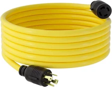 25 Feet L14-30P/L14-30R Outdoor Extension Cord, 4 Prong Heavy Duty, 30 A