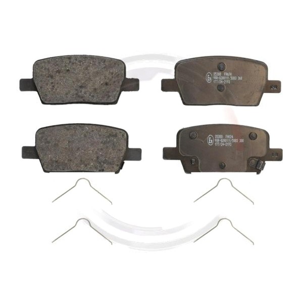 Bremsbelagsatz Mit VerschleißWarnung 17,5 Mm A.B.S. FüR U.A. Chevrolet Camaro-image