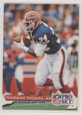 1992 Pro Set Thurman Thomas #105 HOF 00ah
