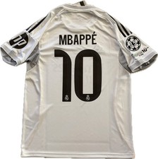 Mbappe #10 Real Madrid 2025/26 Home Jersey UCL 15x Champions Patch IC L