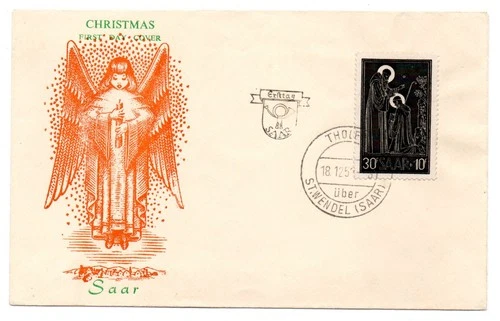 GERMANY / SAAR-CHRISTMAS FDC 18.12.53