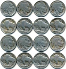 BUFFALO NICKELS ‘ROARING 1920’s SET #IN1  --- 8 DIFFERENT  DATED 1920 TO 1929