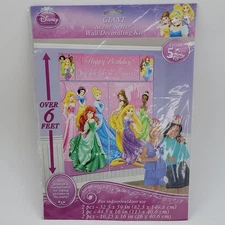Disney Princess Wall Decor Kit Giant Scene Setter Birthday Photo Ariel Belle