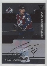 2001-02 ITG Be A Player Signature Series Vault Black Adam Foote #153 Auto 4p5