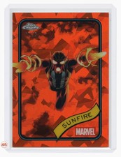2025 Topps Chrome Marvel Sapphire Sunfire Orange Refractor #22 17/25