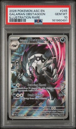Galarian Obstagoon graded PSA 10 for sale on eBay