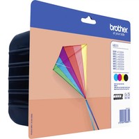 Brother Druckerpatrone LC-223 Original Kombi-Pack Schwarz, Cyan, Magenta, Gelb