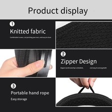 Soft Fabric Headband Cover For HE300 HE400 500 Headsets Zippers Closures Sleeve