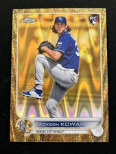 2022 Topps Chrome Gilded Jackson Kowar RC Rookie Raywave Gold Etch SN:2/25