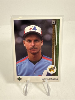 #ad 1989 Upper Deck Star Rookie Randy Johnson Montreal Expos #25 Card Very Clean $4.99