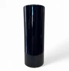 Vintage McCoy Pottery Dark Blue Cylinder Art Deco Bud Vase #676 USA 5.75” Tall