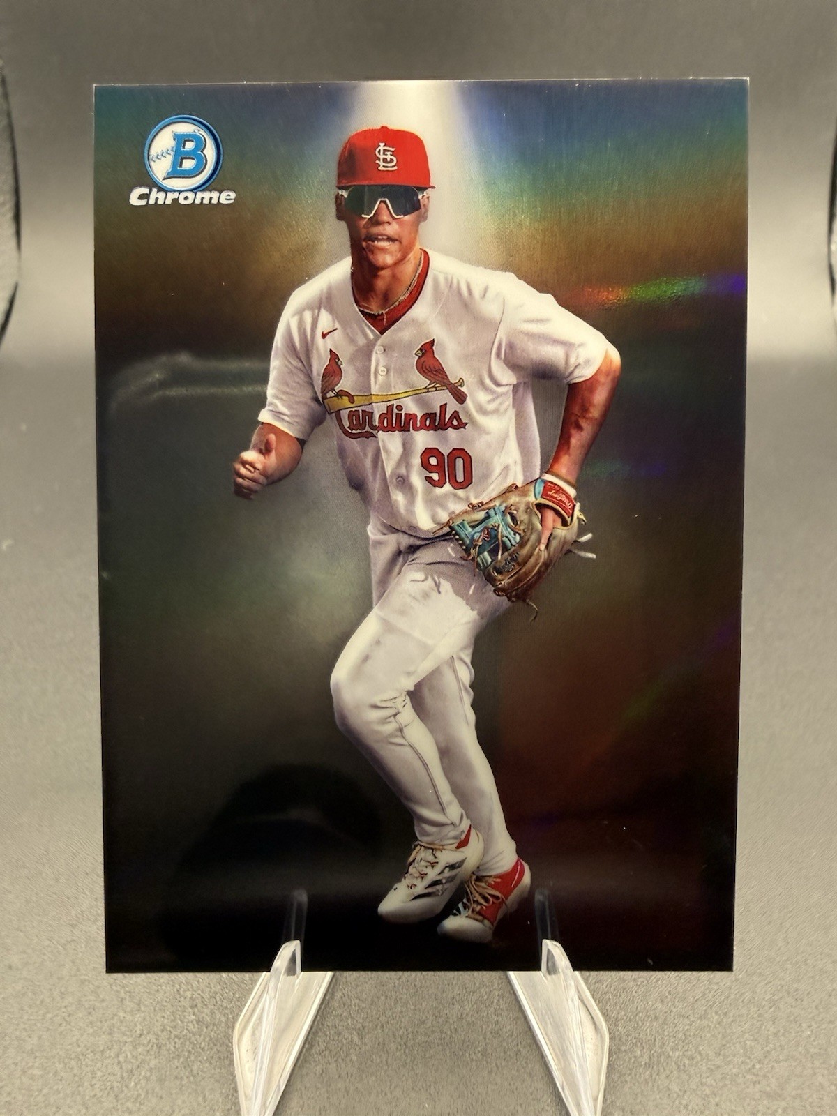 2025 JJ WETHERHOLT CARDINALS ROOKIE CARD Bowman SPOTLIGHTS Chrome