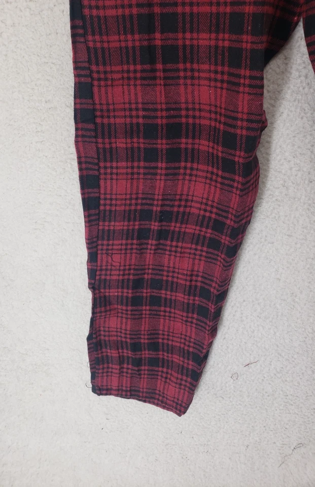 Essential Sleepwear By Seven Apparel Hombres Pantalones Grandes Negro Cuadros Algodón Pijama Foto 4 de 4