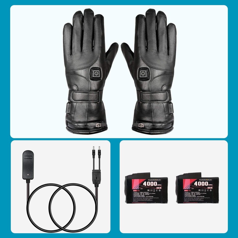 PROANTI Motorradhandschuhe Winter - Wasserdicht & Gefüttert Mit Knöchelschutz