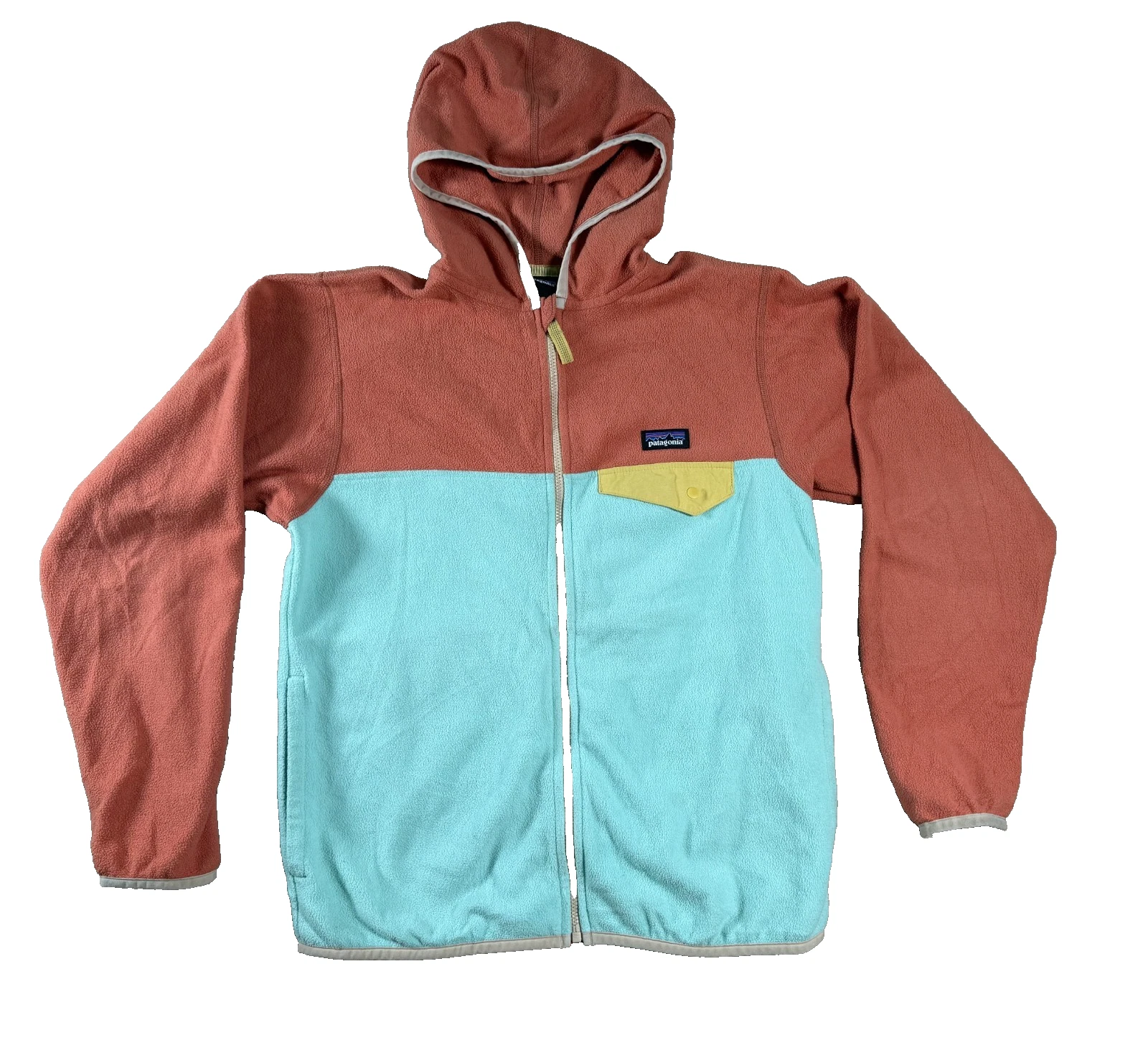 Patagonia Kids' Micro D Snap-T Jacket Full Zip Green Size L12 STY65465
