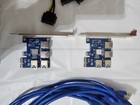 Set of PCIe 16x USB 3 Riser Cards, Cables, PCIe 1x Hubs, and PSU Cables — photo 4
