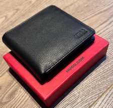 New Hugo Boss Black Leather Credit Cardholder Wallet boxed gift