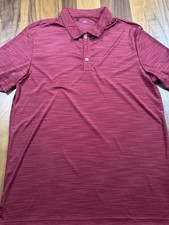 Adidas Lightweight Microfiber Polo Golf Shirt Burgundy L