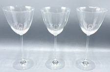 Set Of 3 Baccarat Crystal "FILAO" 8 5/8" Water Goblets