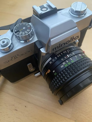 Minolta SRT 303b Spiegelreflexkamera + MC Rokkor 50mm f1.7 analog SLR