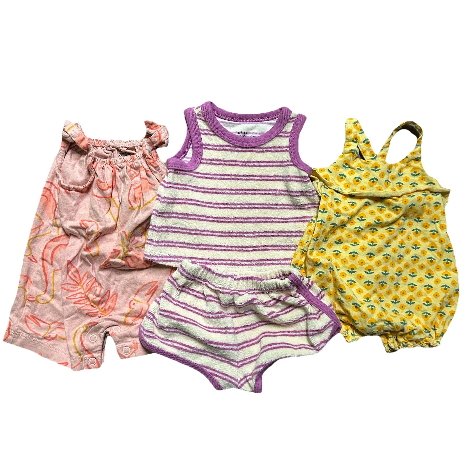 Baby Girl Summer Clothing Rompers Matching Set Size Newborn