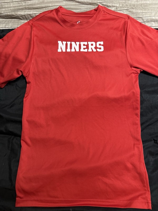 NINERS Red Football Shirt #1 Men’s Small
