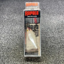 Rapala Shad Rap 5, SR-5 Vintage Finland Crankbait - PW Pearl White (NOS)
