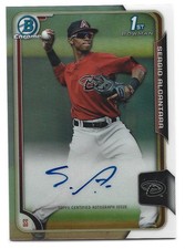 Sergio Alcantara 2015 Bowman Chrome Prospects Refractor /499 #BCAP-SA