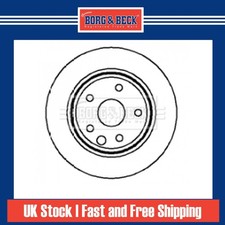 2x Brake Discs Vented For Jaguar XJ X300 6 3.2 Borg & Beck Rear C2C41251