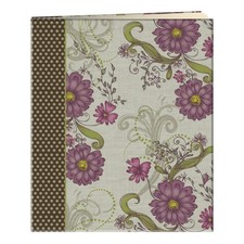 XL 50 Beige Page Scrapbook 25 Sheets Berry Blossoms