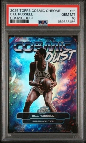 2025 Topps Cosmic Chrome Bill Russell Base (PSA 10)