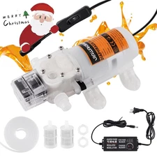 110V Electric Wine Transfer Pump 5L/Min Food Grade w/ Hose & Stainless Filter