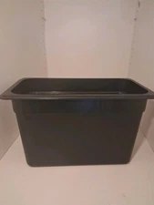 Cambro 38CW110 1/3 Size 8 in Deep Black Camwear Food Pan.  food trucks 