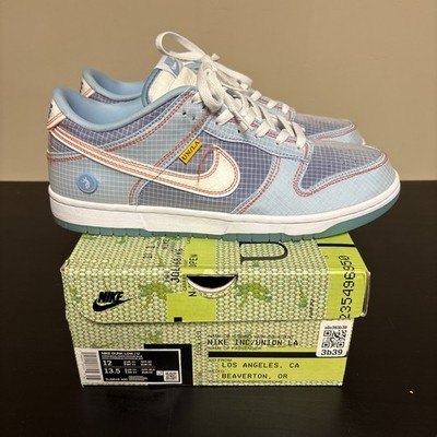 Size 12 - Nike Dunk Low Union LA Passport Pack Argon (DJ9649 400)