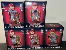 2021 St. Louis Cardinals Gold Glove Bobblehead Set FOCO Arenado Goldschmidt + 3.