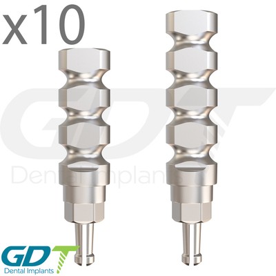 10 Titanium Clip Transfer Coping (Closed Tray) Conical Hex RP Dental Im plant