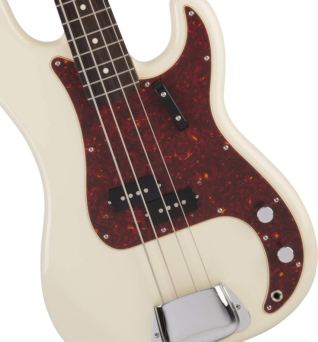 Fender HAMA OKAMOTO Precision Bass Olympic White Red Tortoiseshell