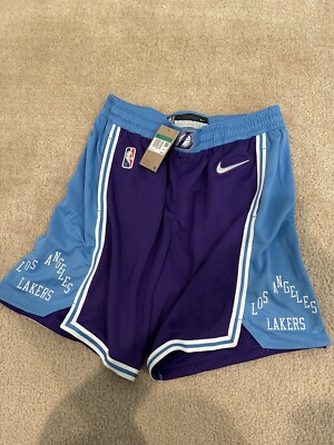 Lakers Basketball Shorts Lakers City Edition Shorts Purple Nike LA
