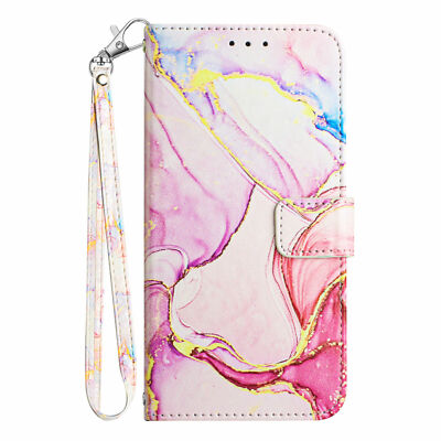 Painted Marble Leather Card Wallet Phone Case For Xiaomi Note 11 10 9 Pro 9S 10S