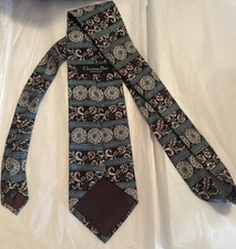 Christian Dior Monsieur Mens Tie Measures 56" x 3.5" Made In USA 100 % Silk