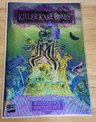 Killer Kare Bears Beetlejuice Homage Confetti Foil Cover 1/5