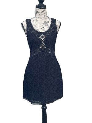 Free People Black Daisy Chain Lace Crochet Bodycon Mini Hippie Dress Size XS | eBay Free People Black Daisy Chain Lace Crochet Bodycon Mini Hippie Dress Size XS | eBay