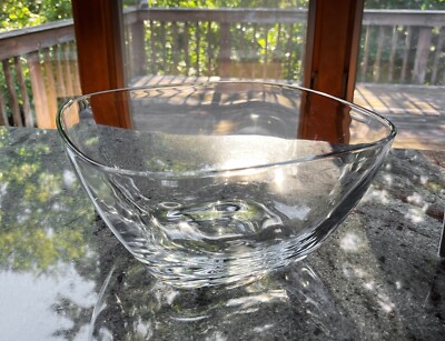 Vidivi Fenice Glass Serving Bowl 28cm x 28cm Made in Italy ''NEW'' NIB