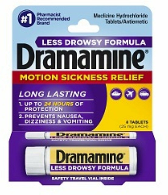 Dramamine All Day Less Drowsy Motion Sickness Relief 8 Ct (4 Pack) eBay