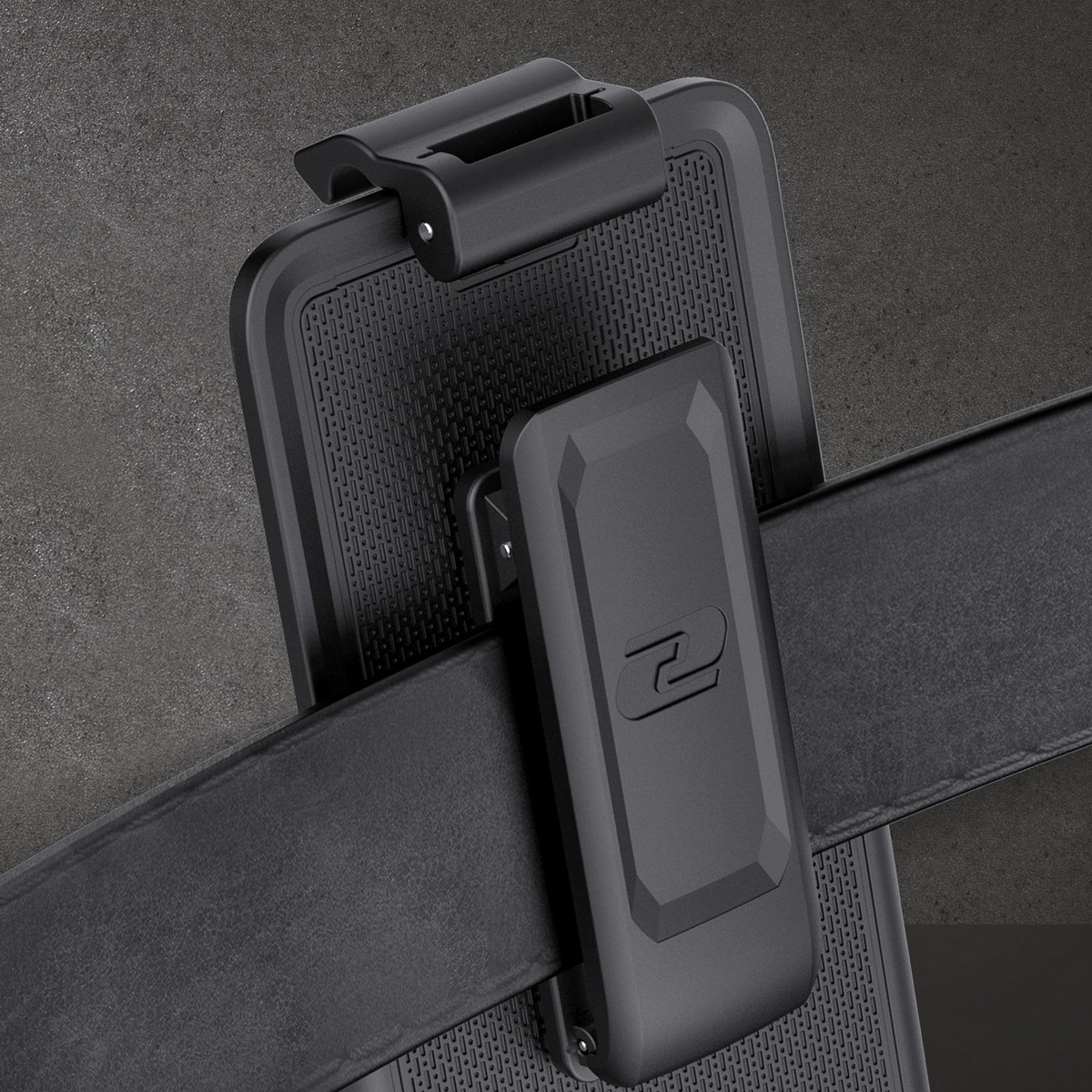 iPhone 14 Plus Slimshield Case in Blue with Belt Clip Holster - MagSafe Compatible