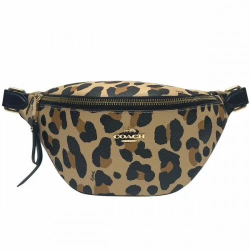Coach F72832 Leopard Print Bag Waist Pouch Women 