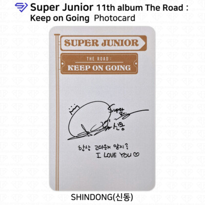 Super Junior 11th Album The Road Keep on Going Official Photocard