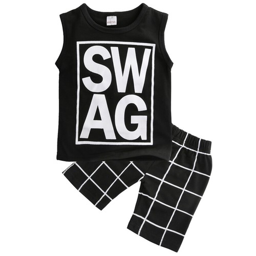 Toddler Baby Boys Summer Clothes Set Sleeveless T-shirt Shorts Casual Outfits - Picture 3 of 10
