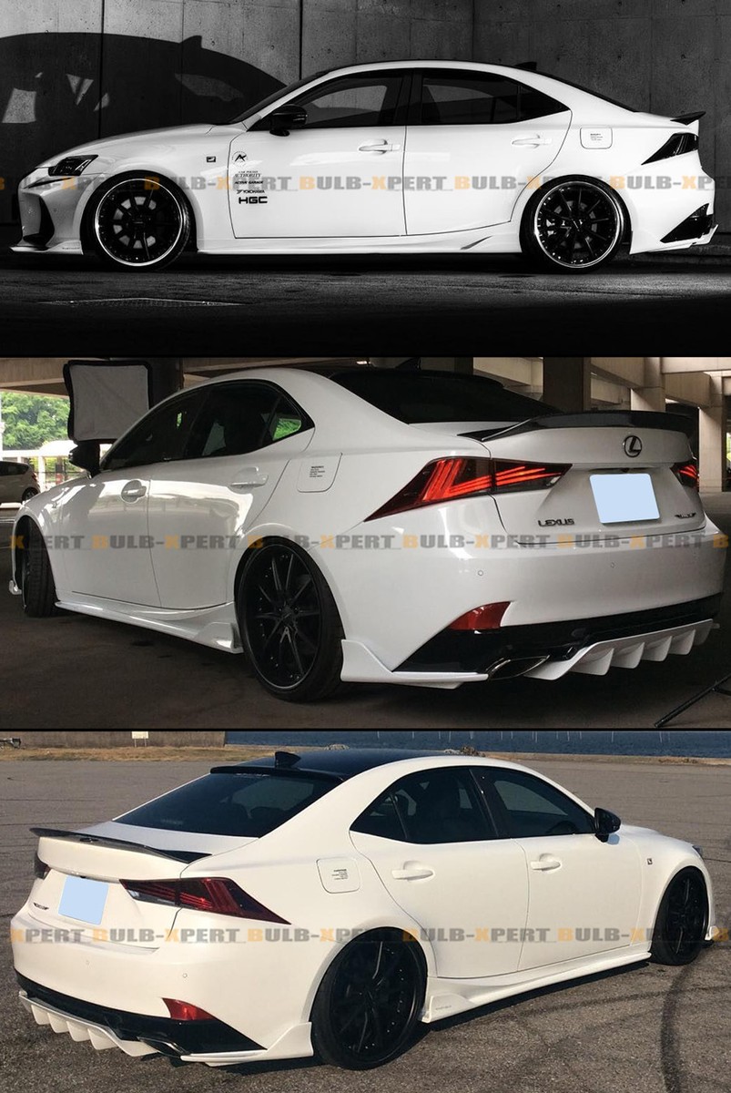 Carbon Fiber Rear Trunk Spoiler For Lexus IS Models 2013-2018